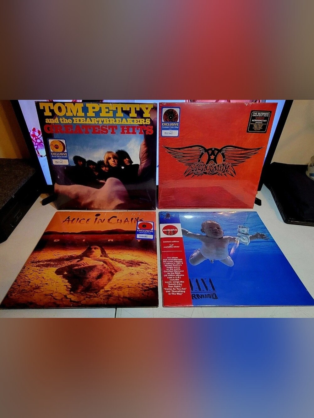 Vinyl Lp Album Rock Music Lot | Nirvana | Aerosmith | Alice In Chains |Tom Petty